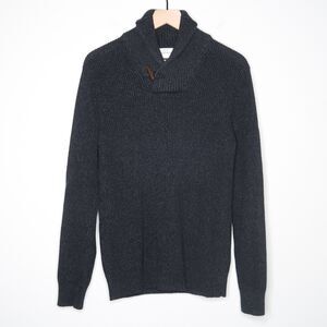 Label Of Graded Goods H&M Mens Sweater Small‎ Gray Pullover Cabincore Academia